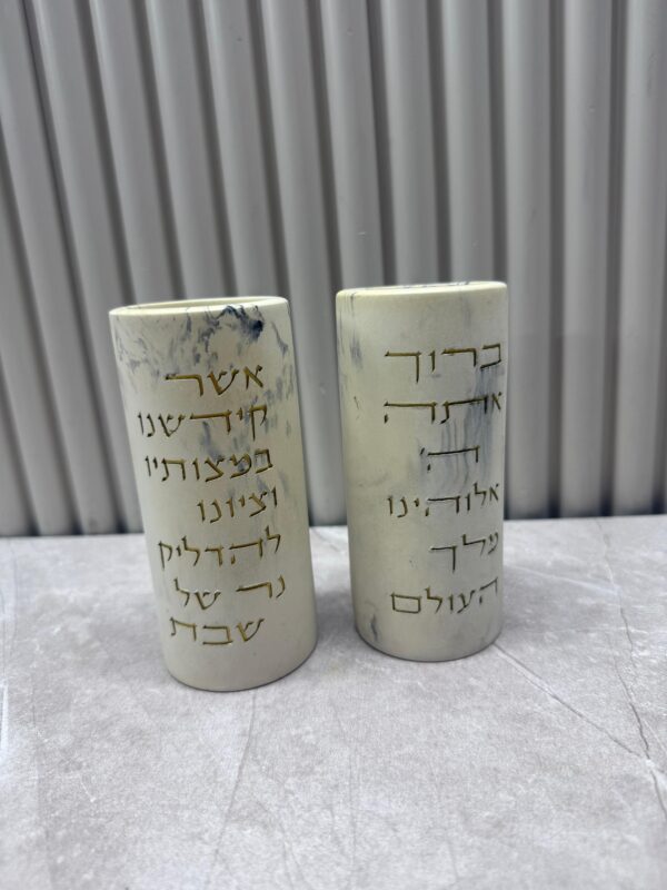 זוג פמוטי בטון מעוצבים גבוהים | בז'