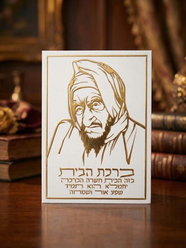 תמונת קנבס אותיות בולטות | ברכת הבית בבא סאלי