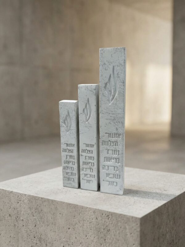 בית מזוזה דגם ״ברכה״ | בטון אבן