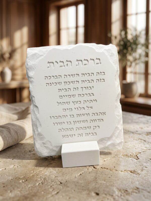 מעמד בטון מהודר ברכת הבית | לבן