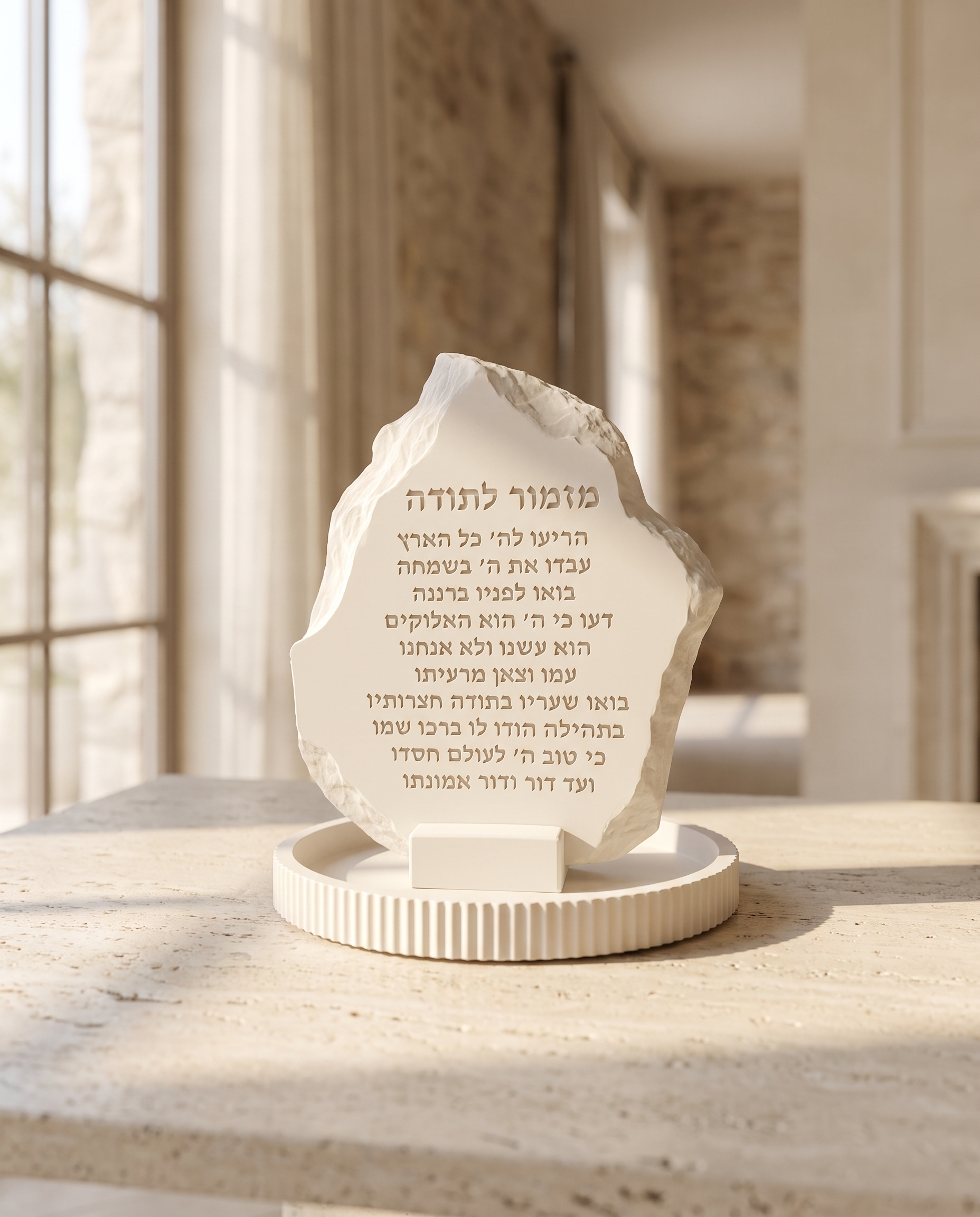 PHOTO_2026_08_19_12_06_52___He מעמד בטון מזמור לתודה עם מגש עגול – תמונה 1